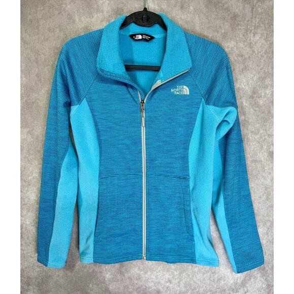 The North Face Jacket Women’s Medium Blue Castle Crag Full Zip Fleece Stretch - Picture 2 of 10